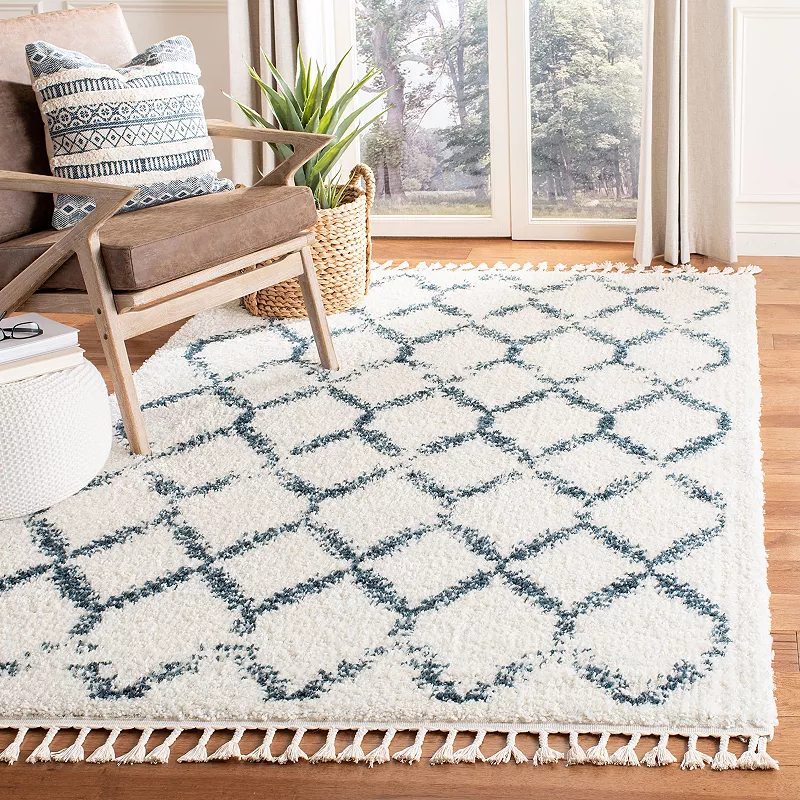 Safavieh Berber Chloe Rug Cream/Blue