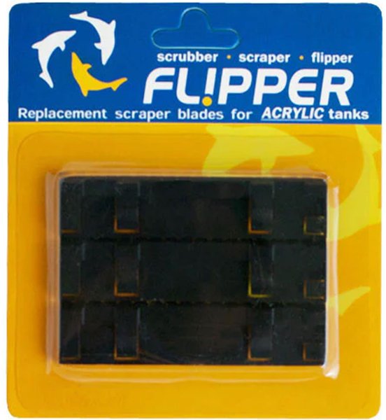 Flipper Standard ABS Plastic Replacement Blade Algae Scraper， 3 count