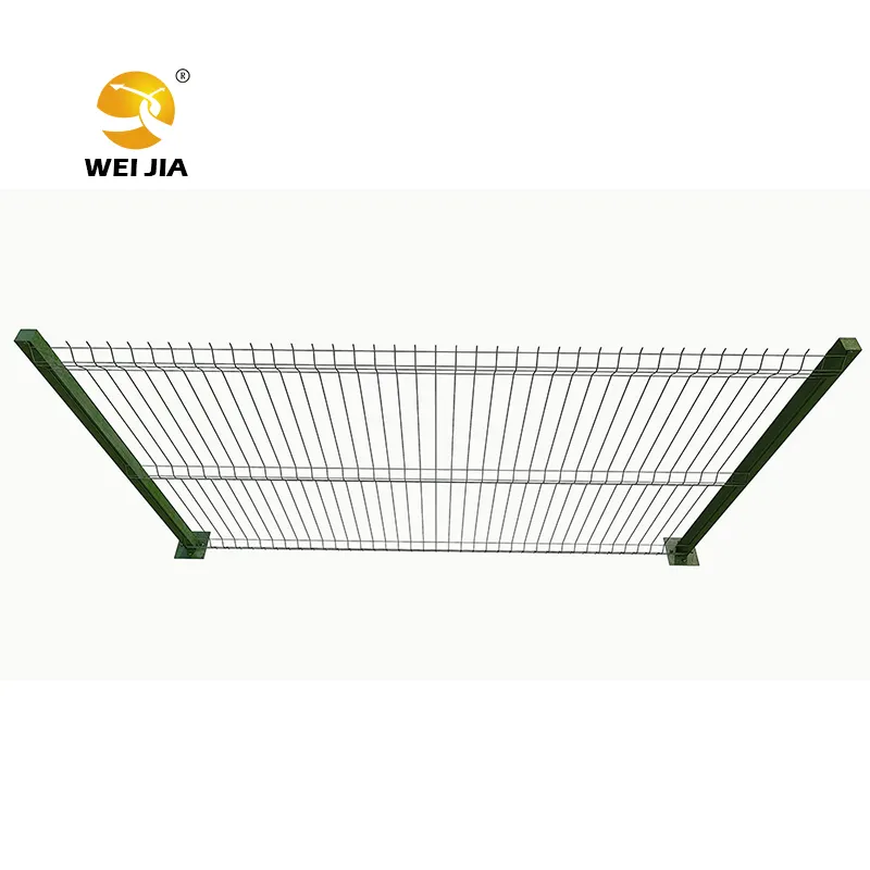 Free sample ODM OEM Factory Supply Curved Hot Dip Galvanized Peach Post 3D Mesh Fence