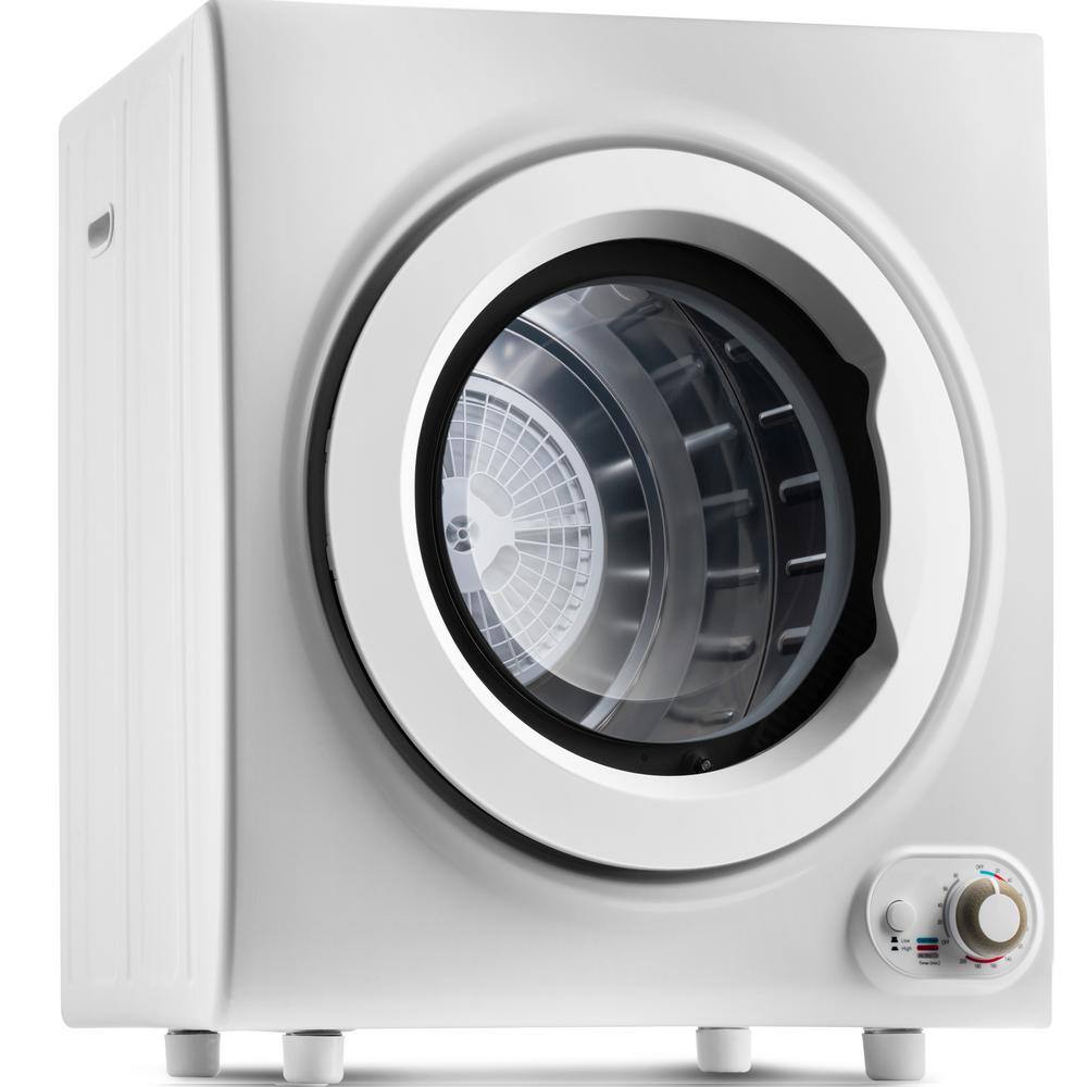 HwoamneT 2.65 cu.ft. Vented Smart Compact Portable Electric Dryer Stainless Steel Clothes Dryers in White BLW#HGJ003