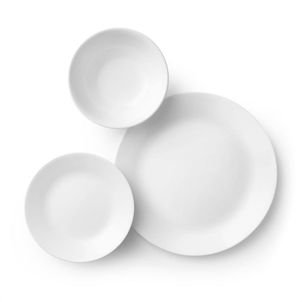 Corelle 18-piece Glass Dinnerware Set Winter Fresh White Service for 6 1120352