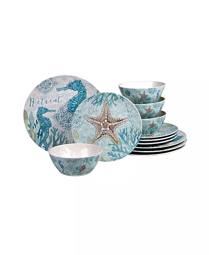 Certified International Beachcomber 12-Pc. Dinnerware Set