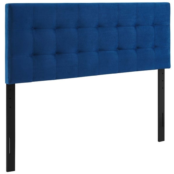 Carson Carrington Labbgard King Biscuit Tufted Velvet Headboard - - 28518033