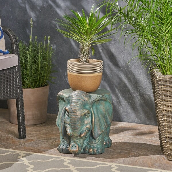 Garden Stool，Shape of Elephant OWL，Outdoor，Backyard