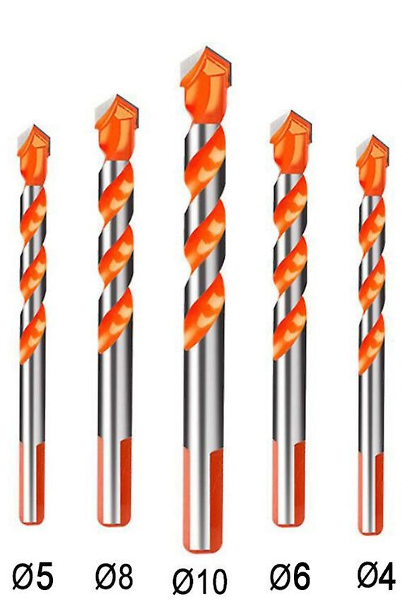 3/4/5/6/8/10/12mm Drill Bit Multi-functional Triangle Drill Set For Tile Glass Ceramic Metal Marble Wood Hole Opener 5/7pcs