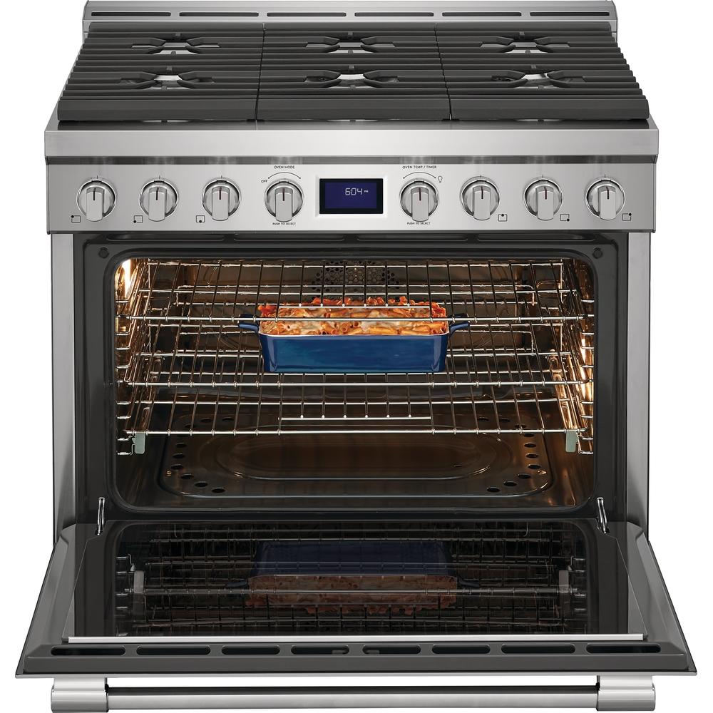 Frigidaire Professional 36-inch Freestanding Gas Range with True Convection Technology PCFG3670AF