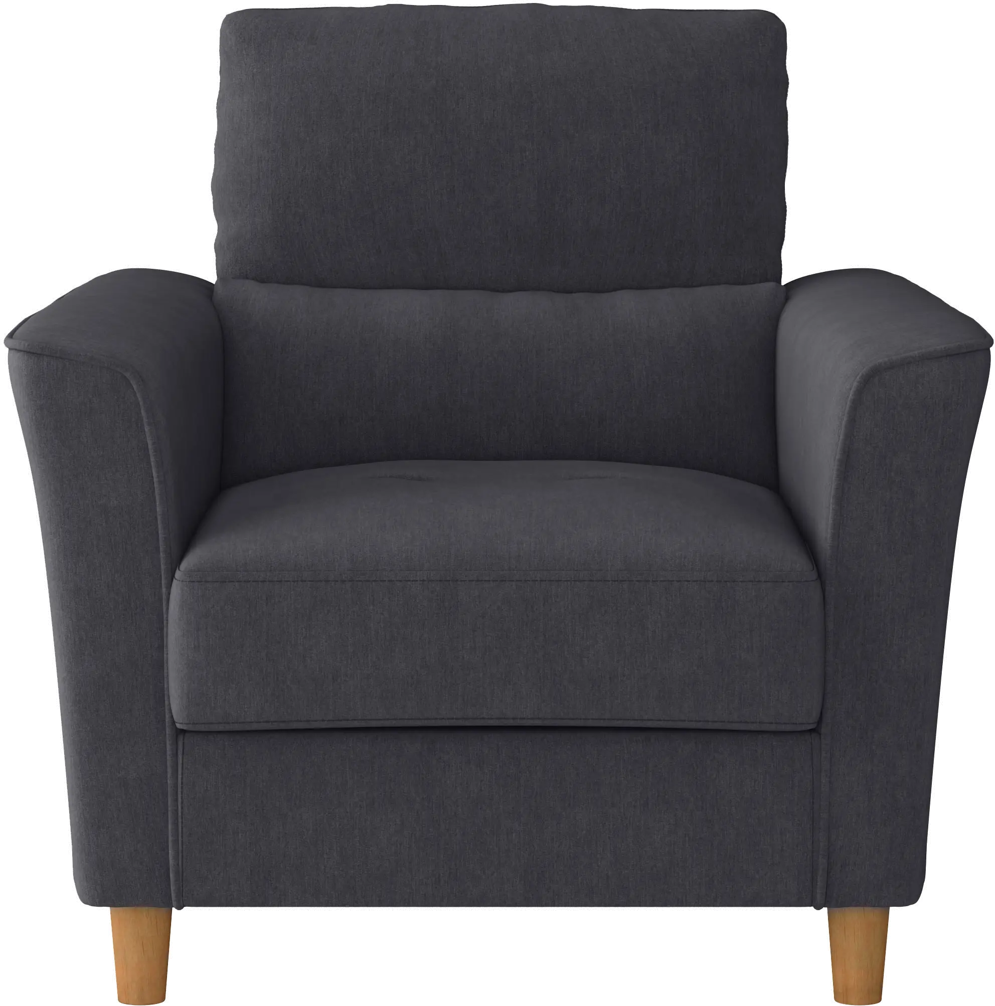 Georgia Contemporary Dark Grey Upholstered Accent Chair