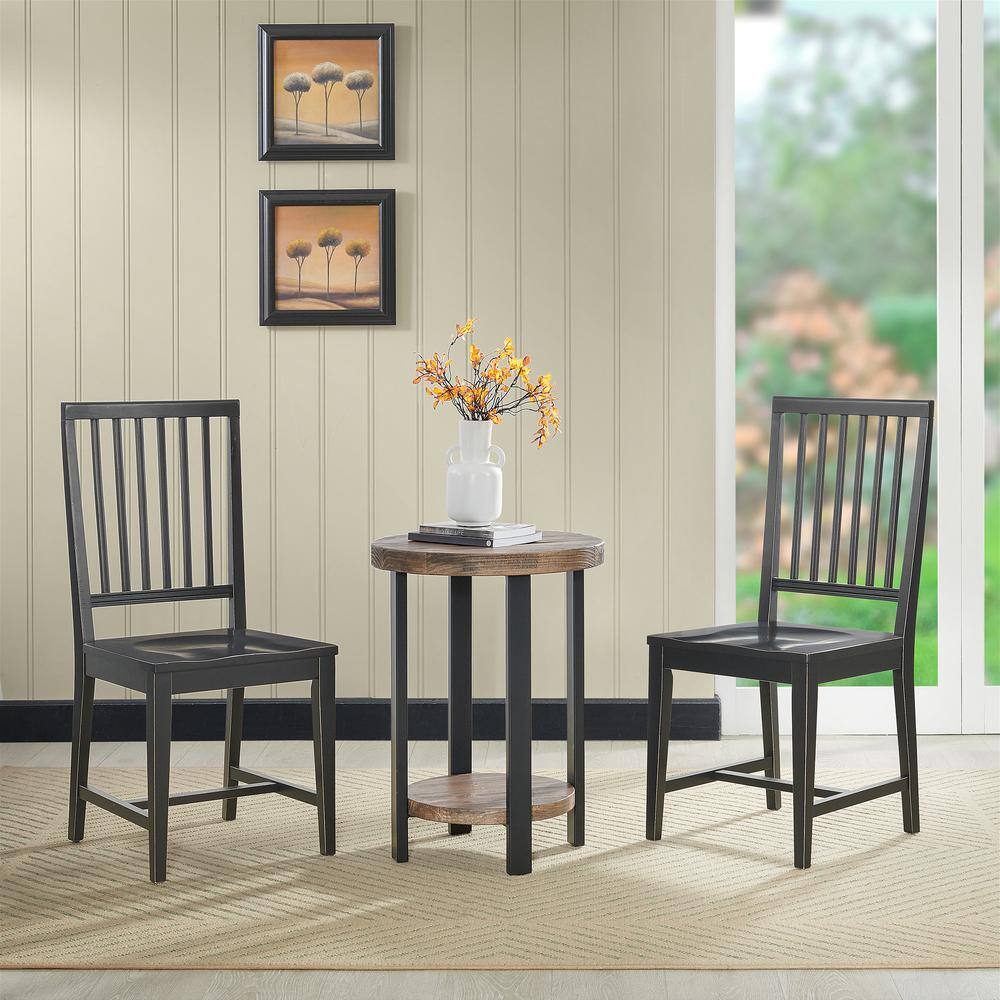 Alaterre Furniture Vienna Black Wood Side Chairs (Set of 2) ANVI01WDC