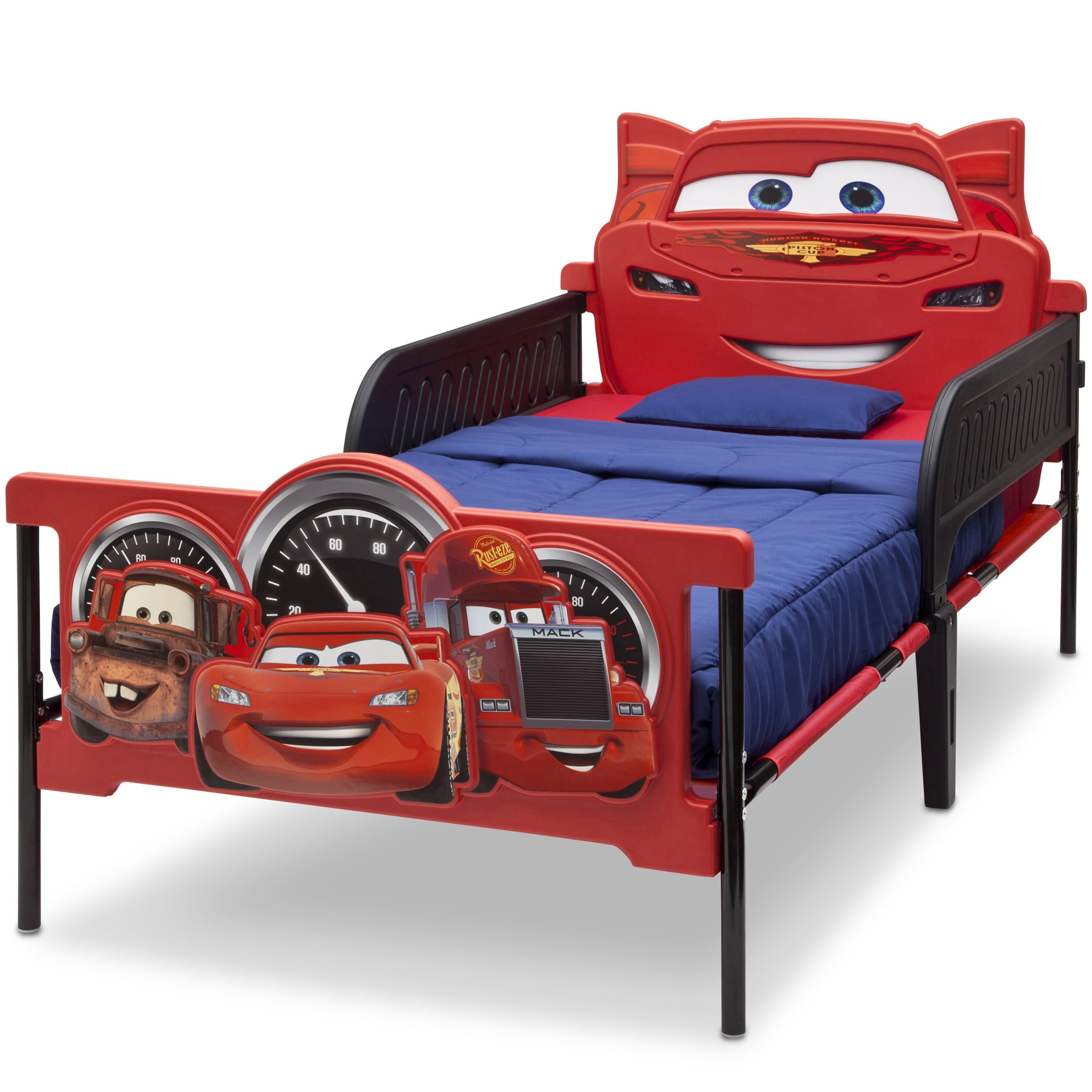 Disney/Pixar Cars Plastic 3D-Footboard Twin Bed by Delta Children