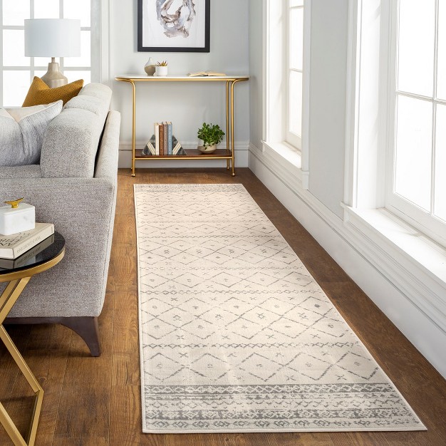 Mark amp Day Rolde 2 x27 x3 x27 Rectangle Woven Indoor Area Rugs White