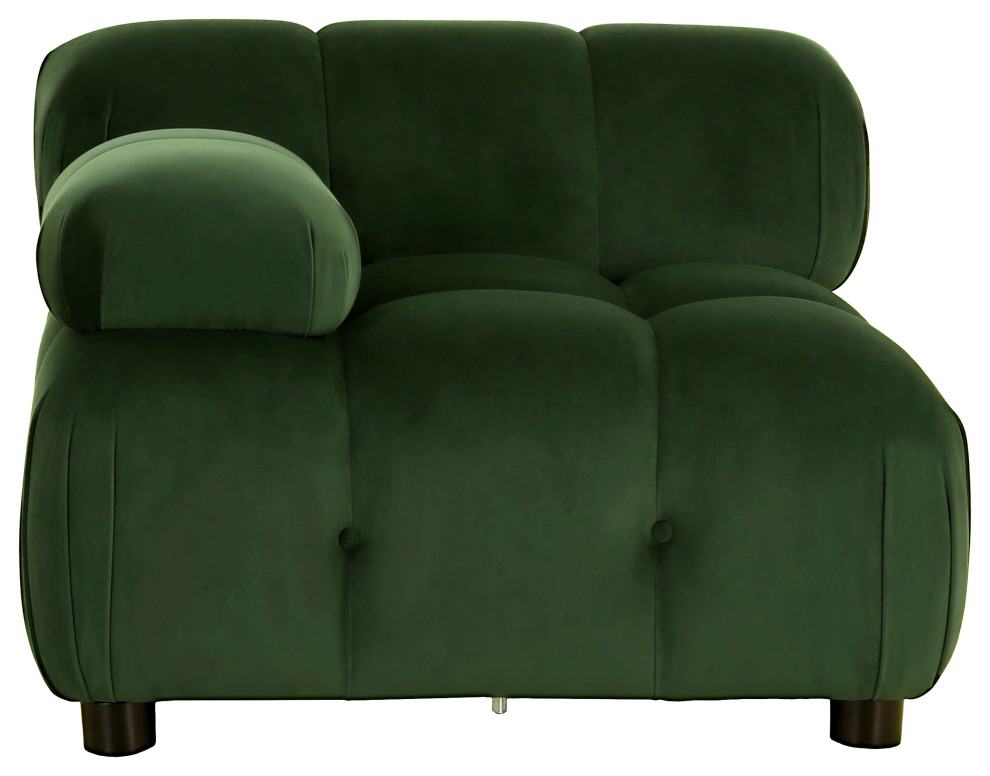 Kildare Velvet 3 Seater Modular Tufted Sectional   Contemporary   Sectional Sofas   by GDFStudio  Houzz