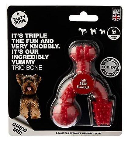 Tasty Bone Trio Beef Bones Mini Dogs Strengthens teeth and gums