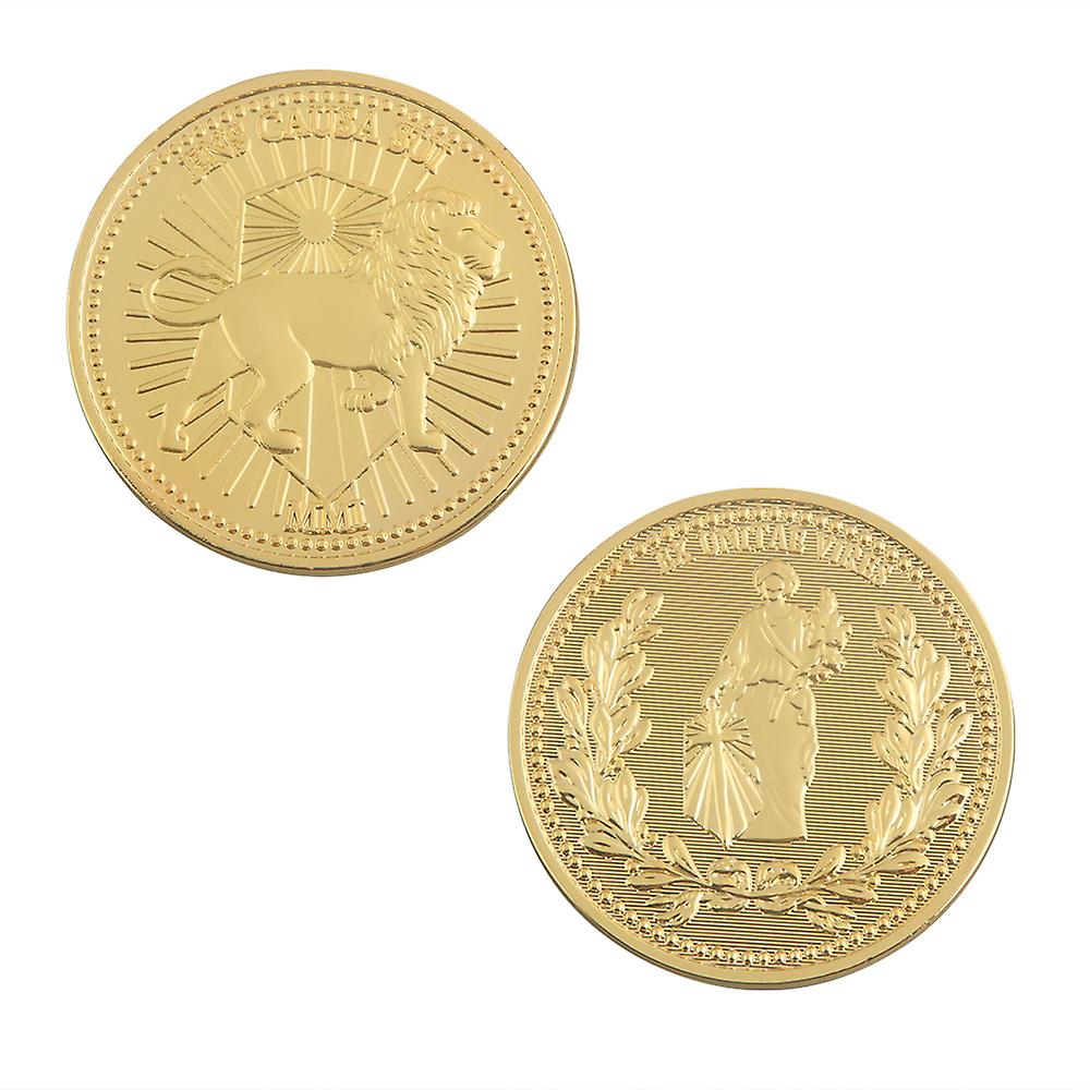 Movie John Wick Hotel Gold Coin Adjudicator Coins Keanu Reeves Hotel Metal Cosplay Prop Collection Accessories，coin With Box