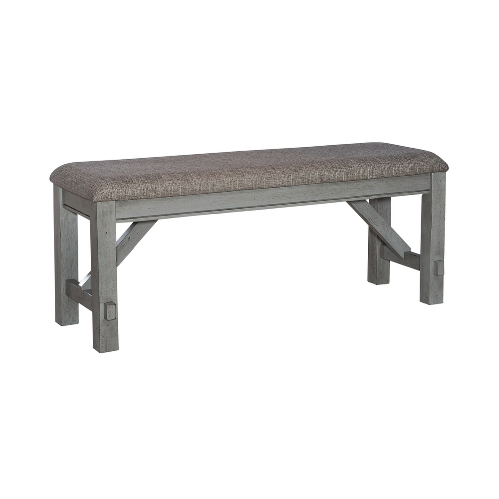 Newport Smokey Gray Carbon Dining Bench