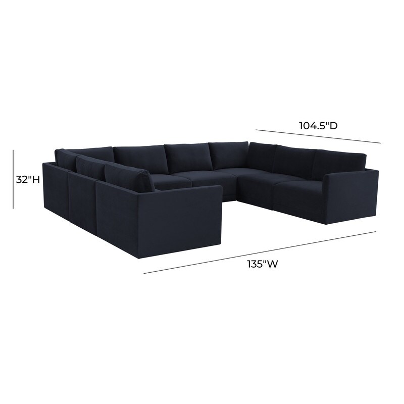 Willow Modular 8 Piece Large U Sectional