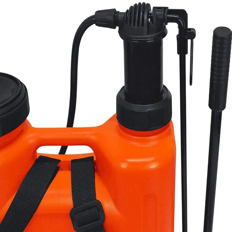 Backpack Pump Pressure Sprayer with Four Nozzles 5 Gallon Knapsack Manual Sprayer for l Gardening