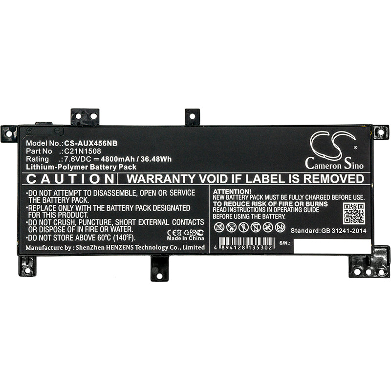 Asus R457UA R457UAFA135T R457UAFA198T R457UAWX1 Replacement Battery BatteryClerkcom Laptop and Notebook