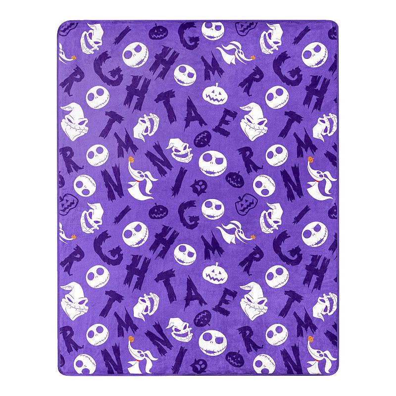 Nightmare Before Christmas Nightmare Friends Character Hugger Pillow and Silk Touch Throw Set