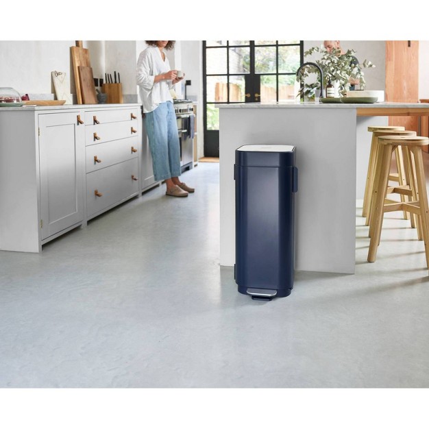 Joseph Joseph Porta 40l Easy empty Step Trash Can Midnight Blue