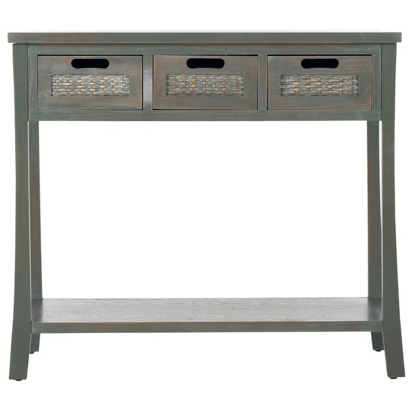 SAFAVIEH Autumn Blue/ Grey 3-drawer Console Table - 34