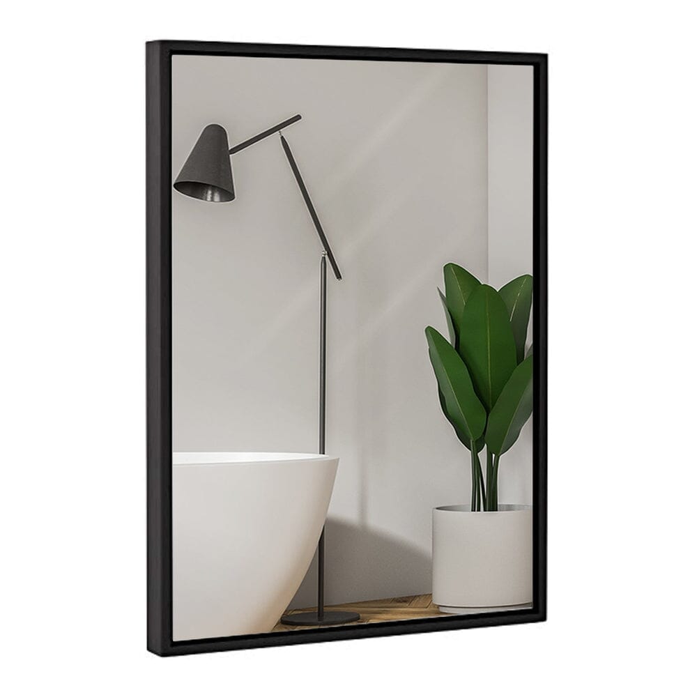 Clean Large Modern Black Frame Wall Mirror 22