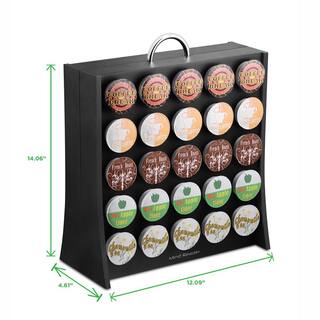 Mind Reader Wall 50-Capacity Black K-Cup Storage Rack RAC01-BLK