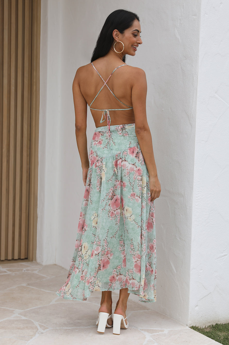 Step On Top Maxi Dress Green