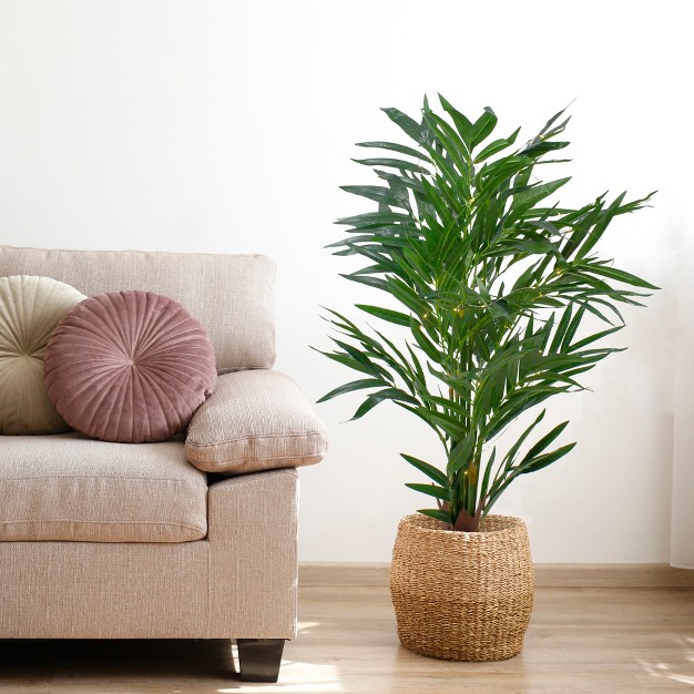 Led Lighted Potted Artificial Ravenea Palm Plant