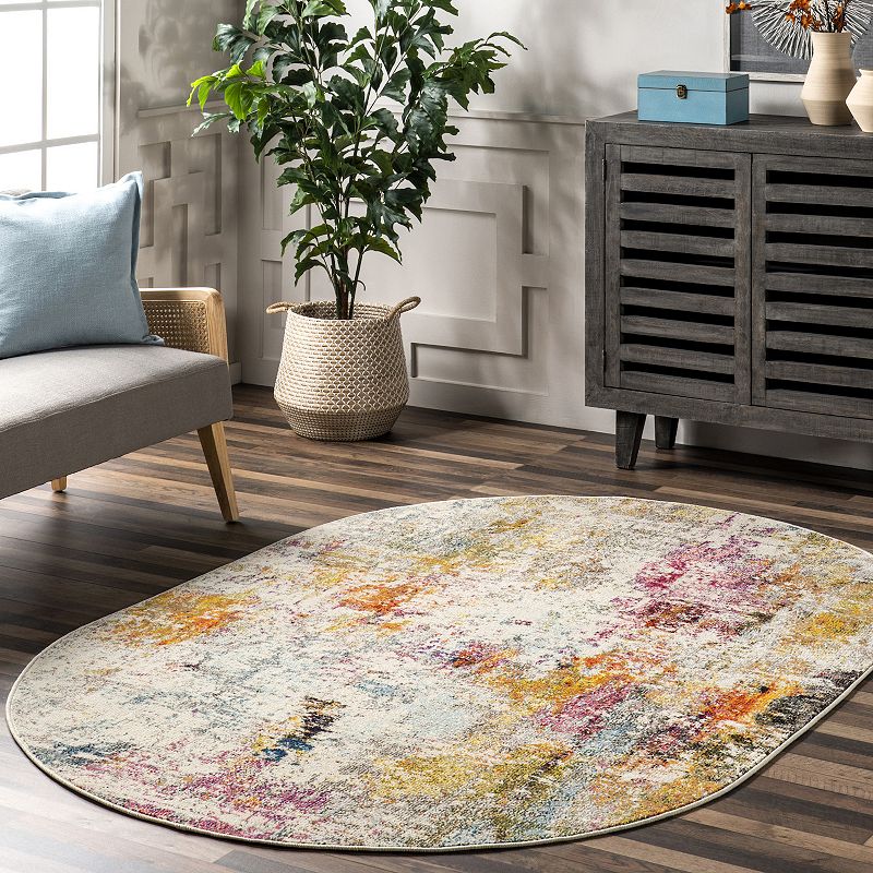 nuLOOM Cezanne Colorful Abstract Area Rug