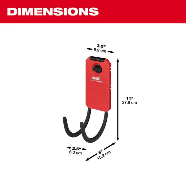 Milwaukee 6 PACKOUT Curved Hook