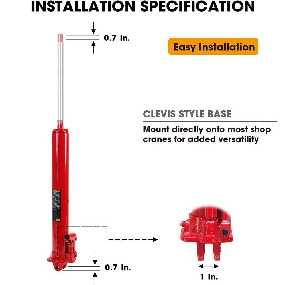 Big Red 3-Ton Long Ram Jack T30306