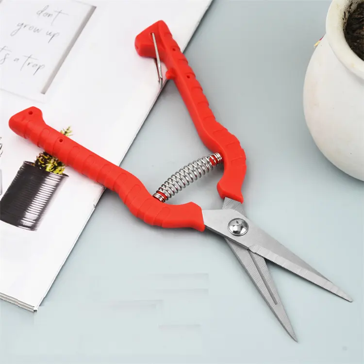 Garden Hand Tools Pruning Shears Steel Garden Scissor Tree Fruit Pruning Shears