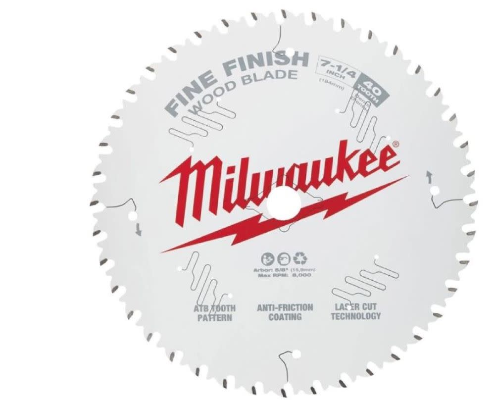 Milwaukee 7-1/4 in. 40T Fine Finish Circular Saw Blade 48-41-0726 from Milwaukee