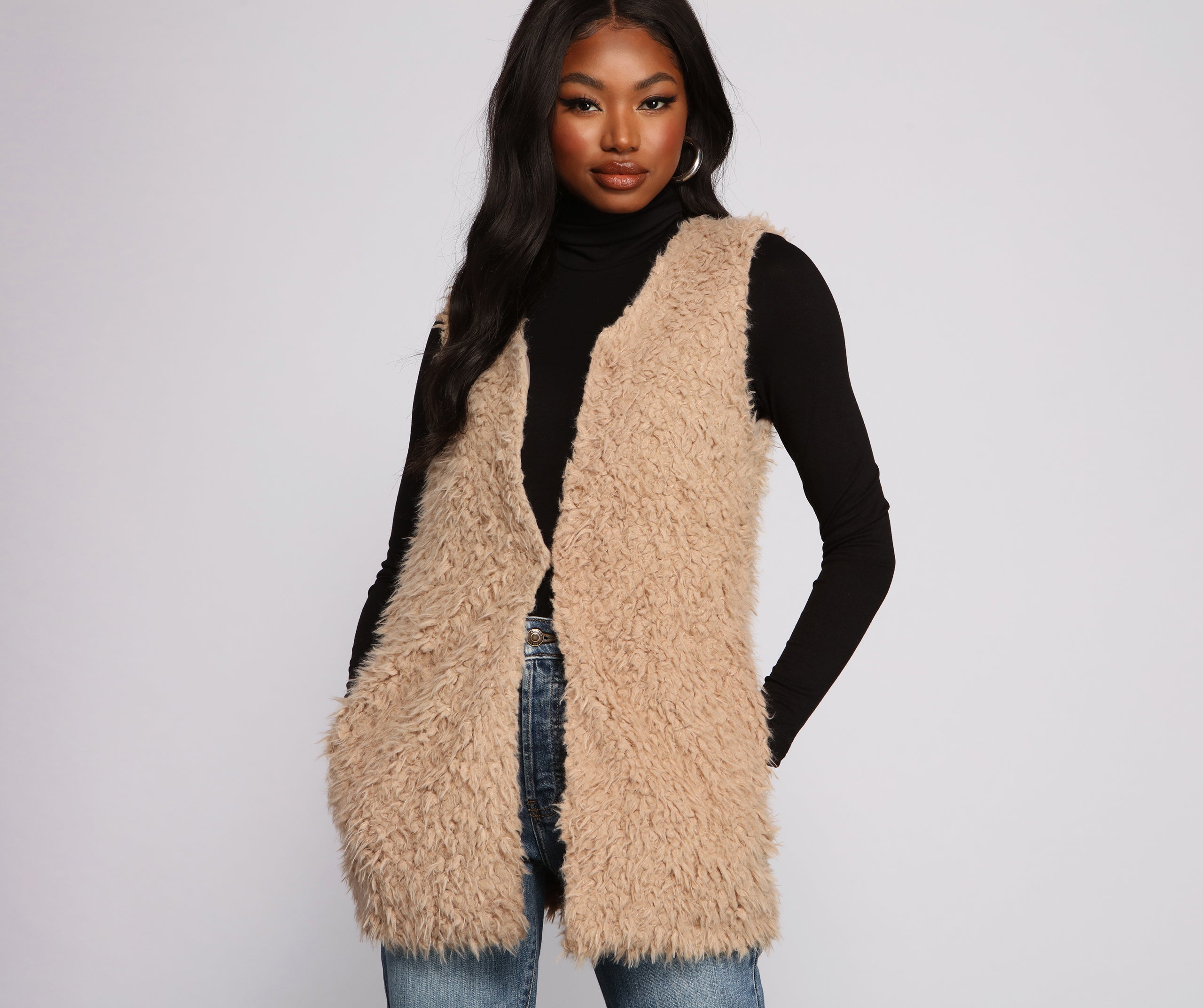 On Trend Faux Fur Vest