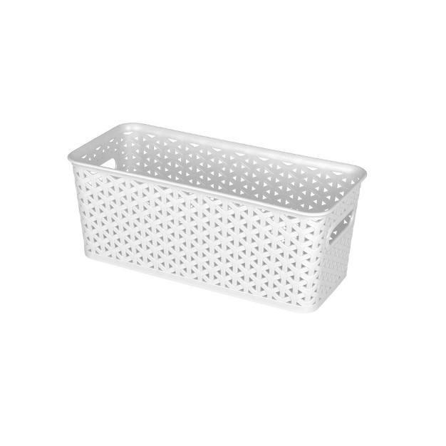 Y weave Half Medium Decorative Storage Basket