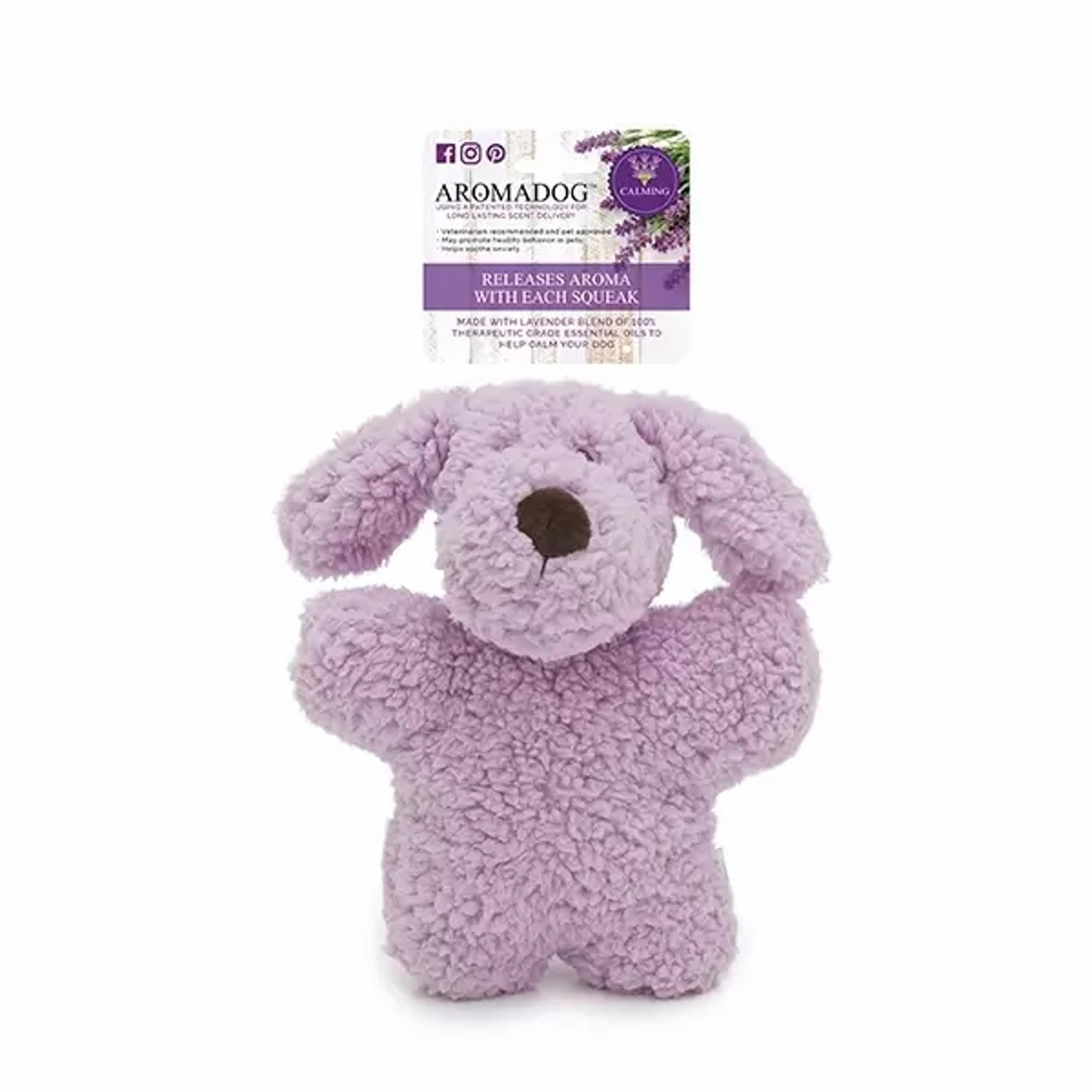 Aromadog Calm Fleece Dog Toy with Lavendar  Essential Oils