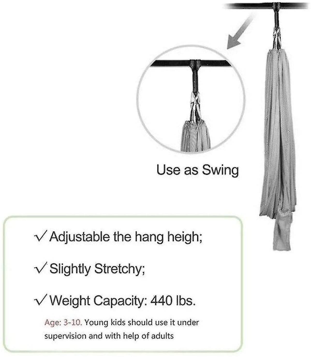 Sensory Swing Chair Hanging Seat Adjustable   Hammock