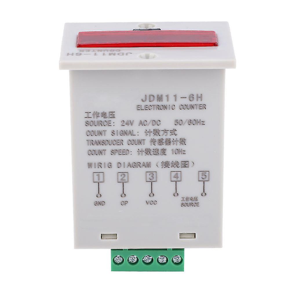 JDM11-6H Electronic Counter 6 Digits LED Digital Display Counter Relay Transducer CountAC/DC24V