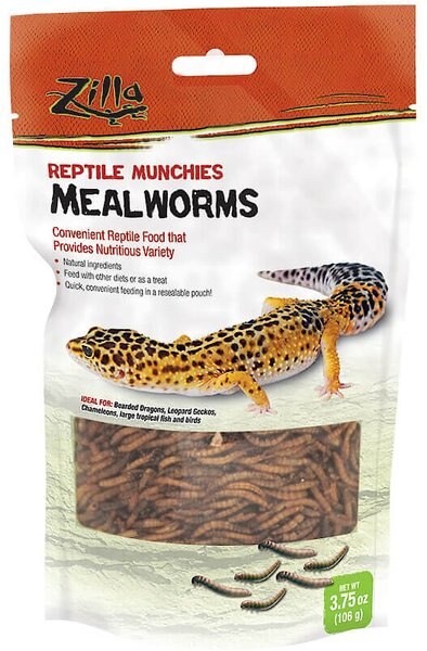 Zilla Reptile Munchies Mealworms Lizard Food