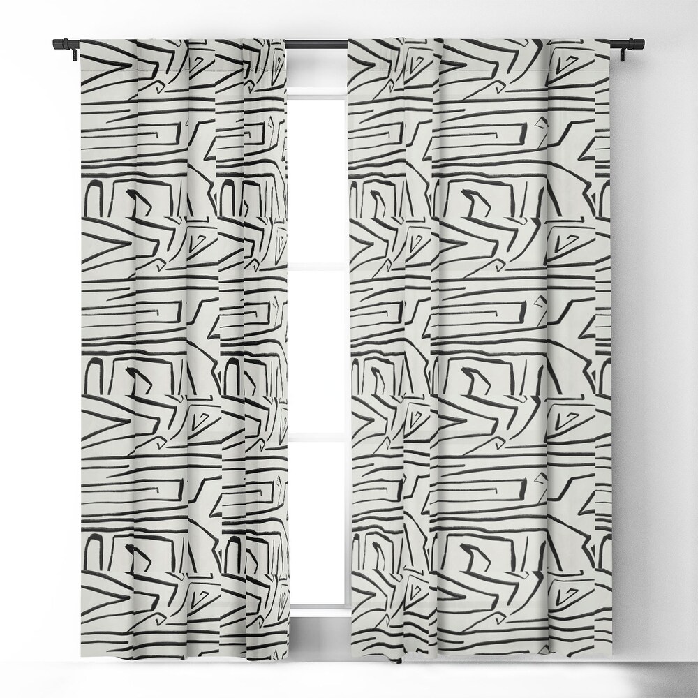 1 piece Blackout Modern Improvisation 02 Made to Order Curtain Panel