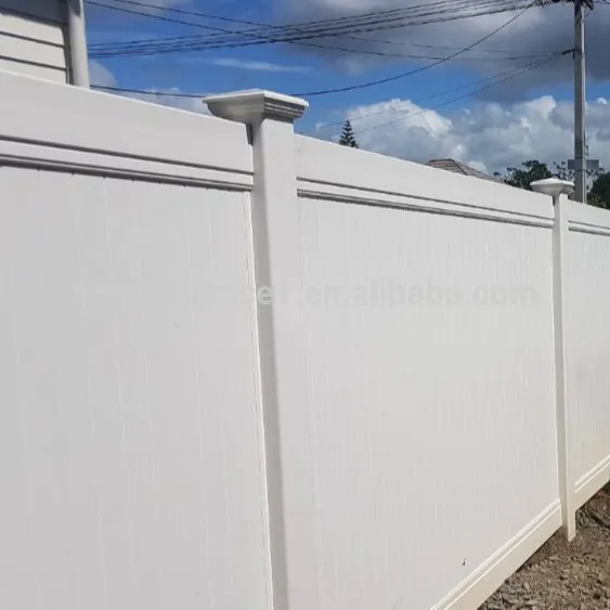 Factory Direct Supply 6x8 Vinyl Coated full privacy fence panel  fence trellis gates whosale vinyl fence panel