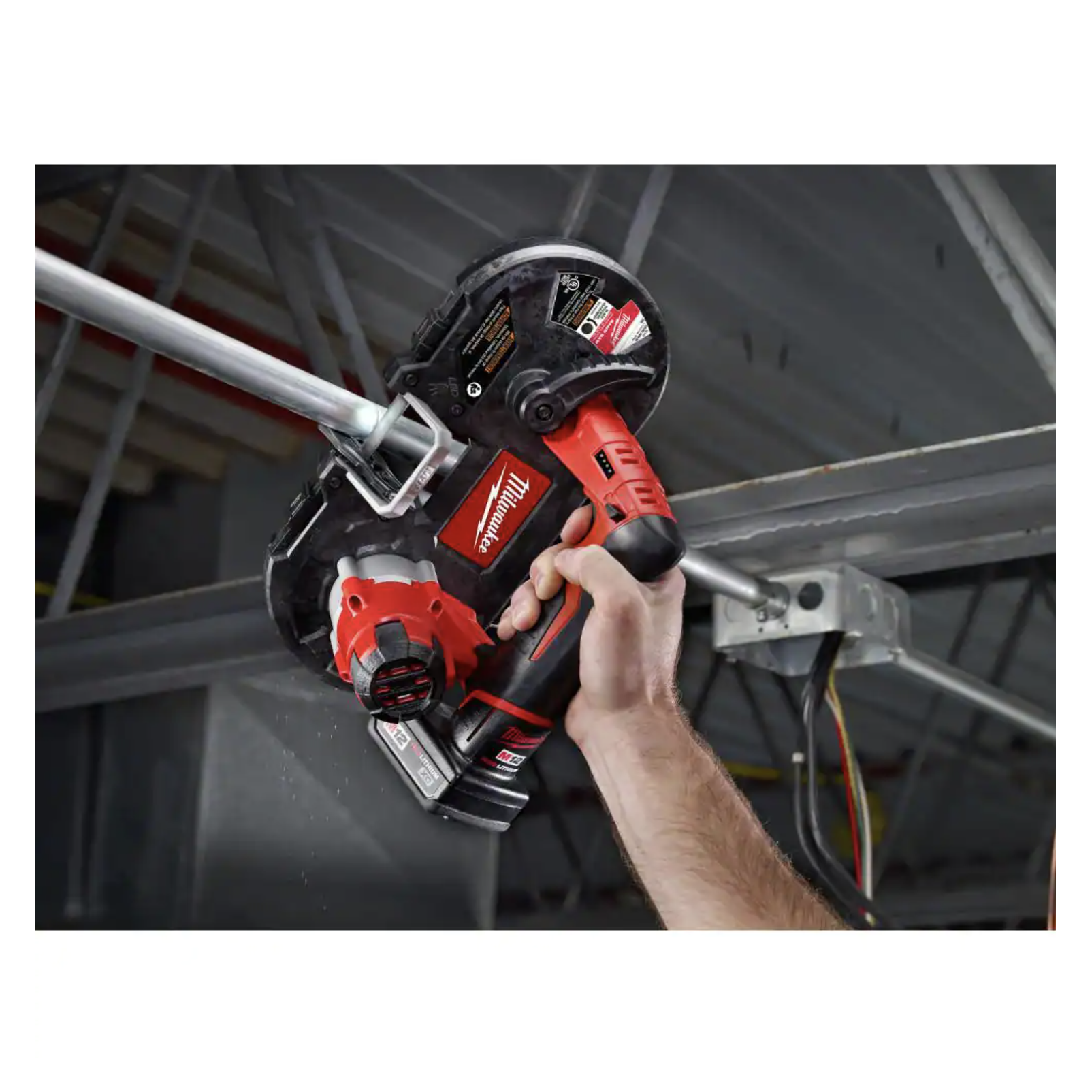 Milwaukee M12 12V Lithium-Ion Cordless Sub-Compact Band Saw (Tool-Only)