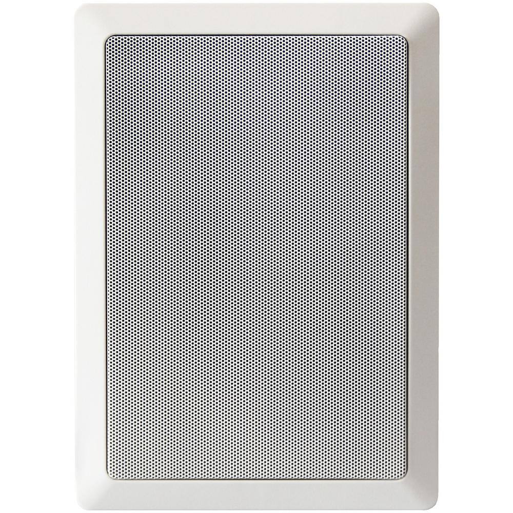 BIC America 150W 6.5 in. Weather-Resistant In-Wall Speakers with Pivoting Tweeters- Metal and Cloth Grills M-PRO6W