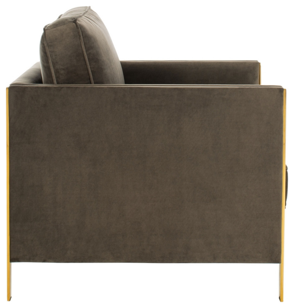 Bambi Club Chair Dark Grey / Gold   Contemporary   Armchairs And Accent Chairs   by Love Sofa  Houzz