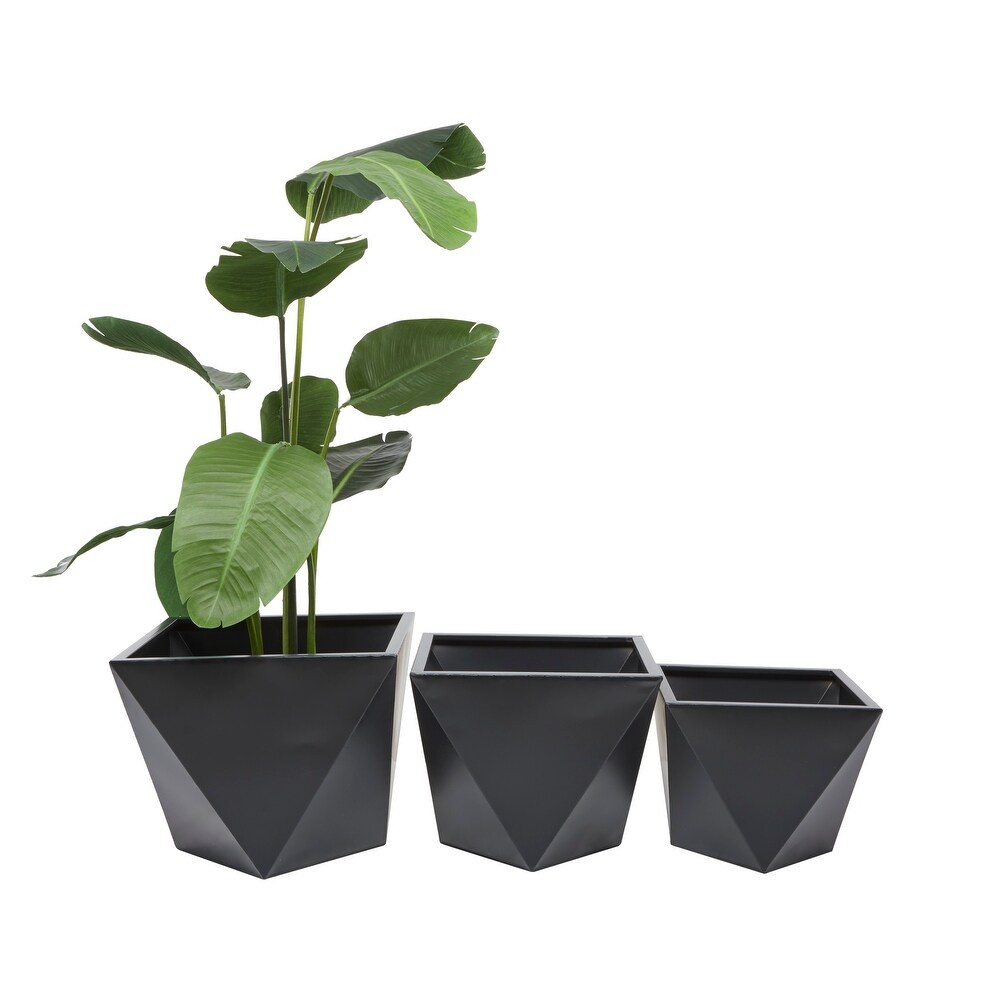 Metal Modern Planters (Set of 3)   S/3 18\