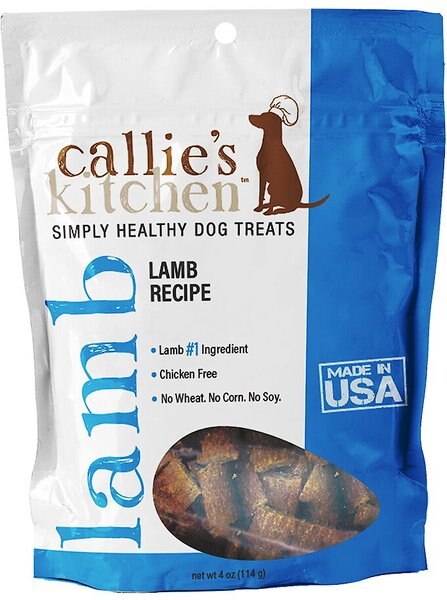 Callie's Kitchen Lamb Recipe Dog Treats， 4-oz bag