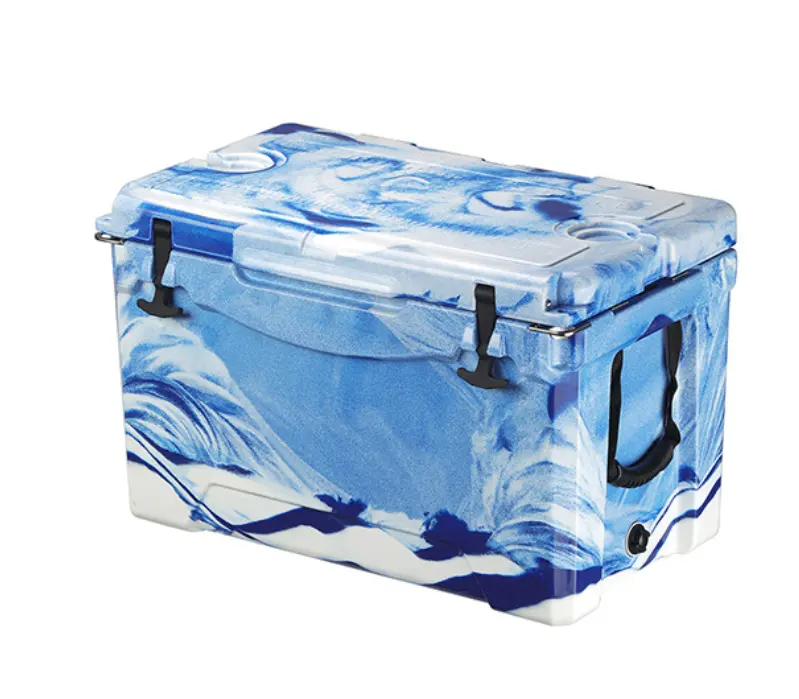 High Quality Outdoor Portable Car Hard Coolers LLDPE PU 35QT Rotomolded Cooler Box For Camping Hiking Picnic