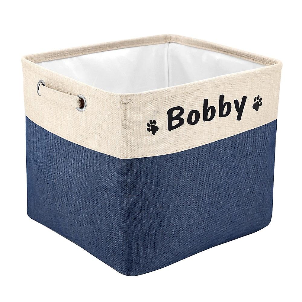 Personalized dog toys storage bins