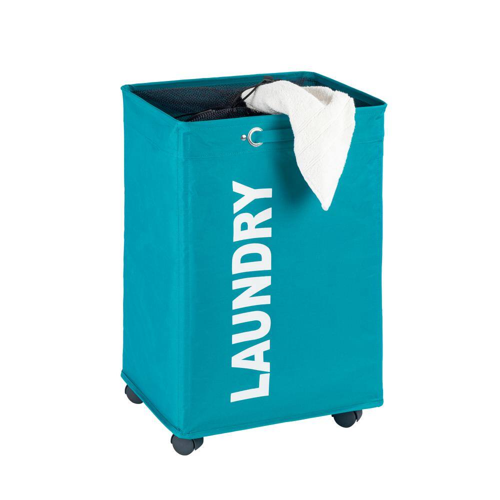 Wenko Quadro Petrol Laundry Bin 3450118100