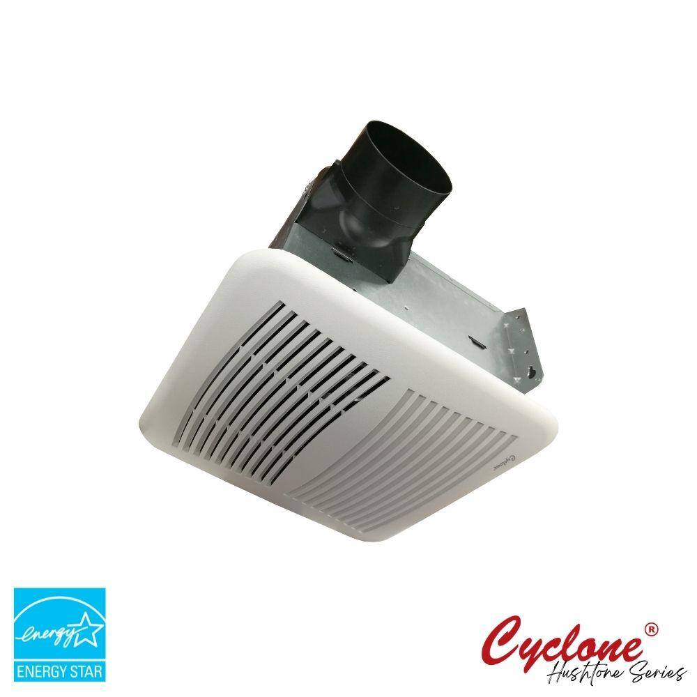 HushTone by Cyclone 80 CFM Ceiling Bathroom Exhaust Fan with Humidistat ENERGY STAR ESCB80H